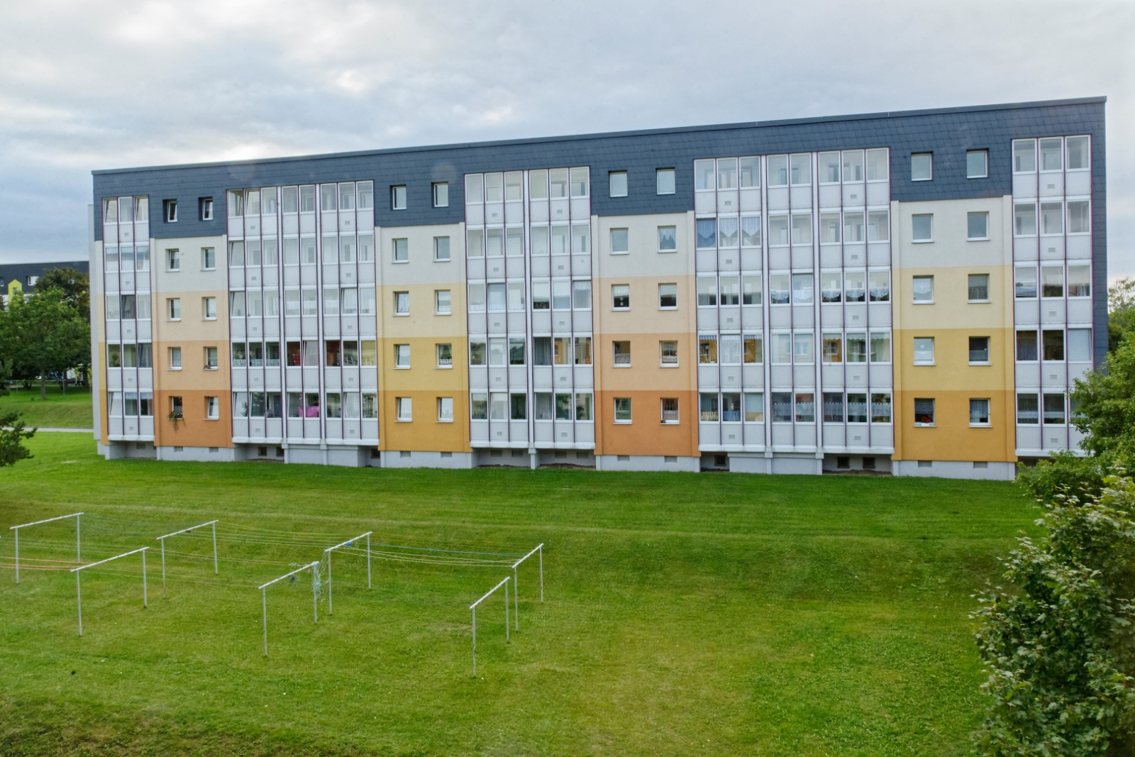 Das Wohnhaus im DDR-Stil, Marienberg 2015